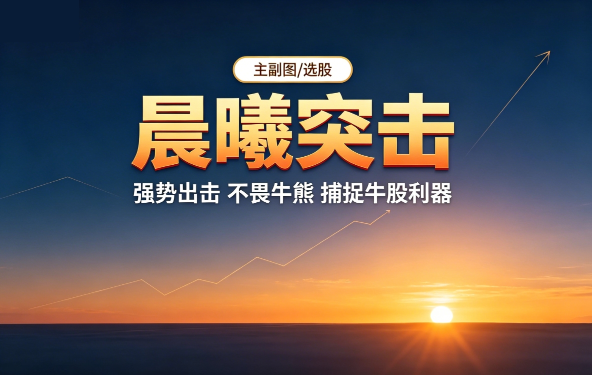 【晨曦突击】主副图/选股 强势出击，不畏牛熊，捕捉牛股利器