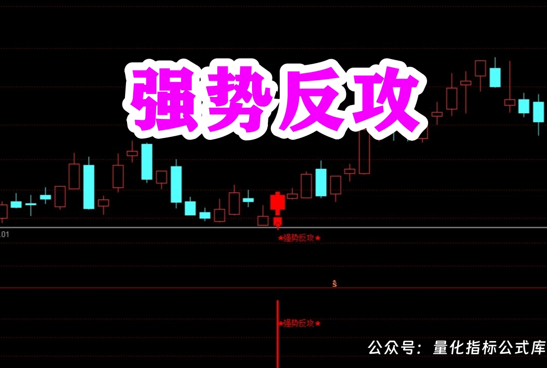 【强势反攻】副图/选股 捕捉股价在相对低位区间,经过趋势反转后出现的强势反攻信号
